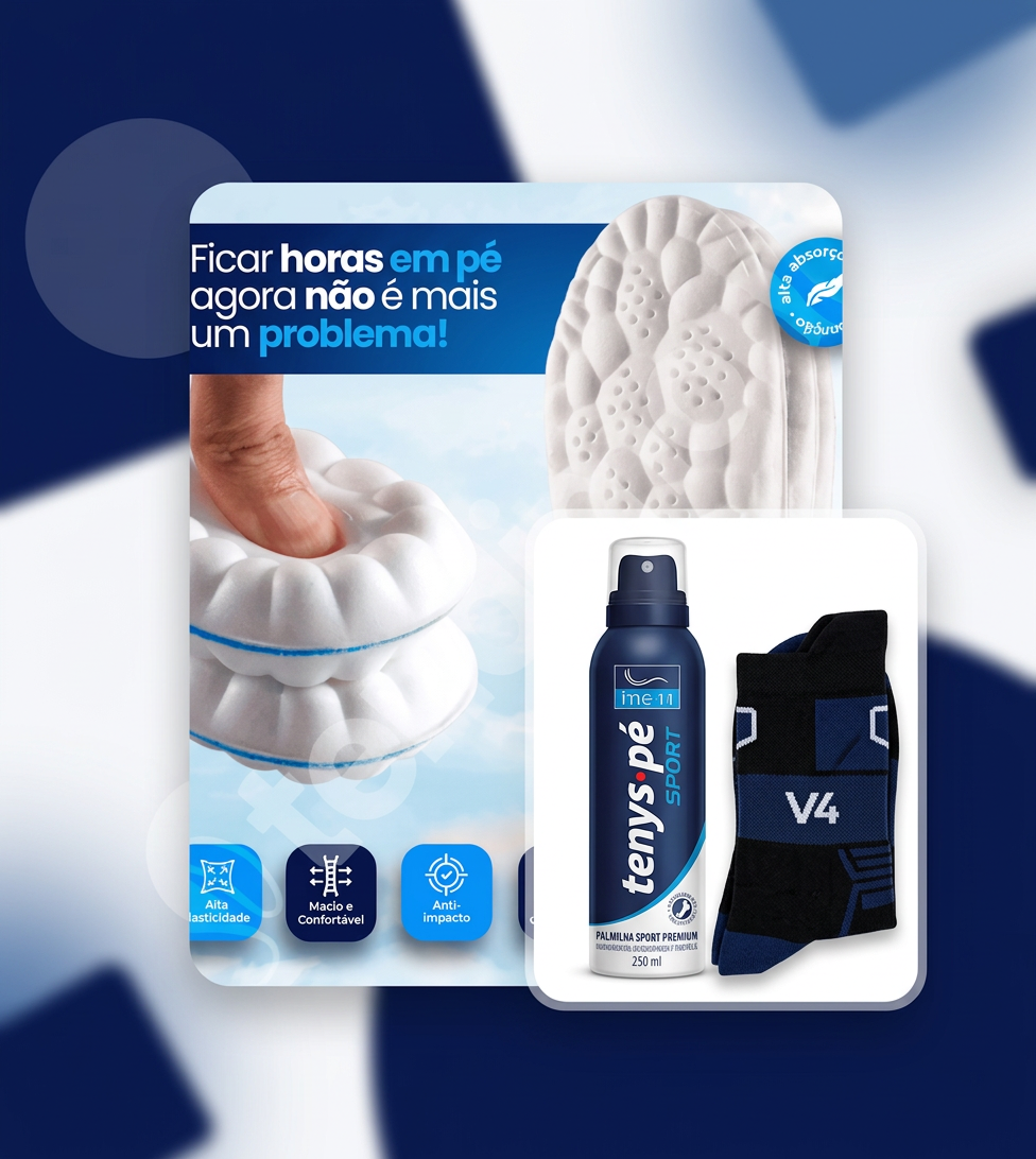 Palmilha Confort e Creme Hidratante ConfortShoes